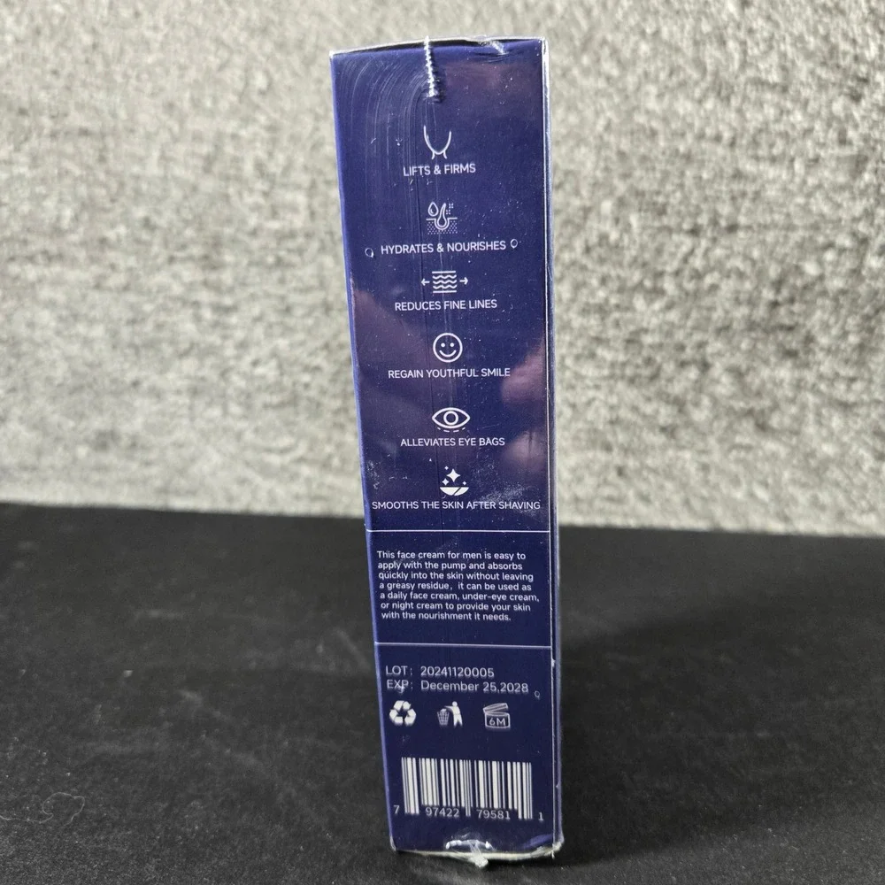 Haimailife Men Face Cream 6-in-1 Moisturizer‎ Oily Skin Hydrating 2-Pack 1.7oz
